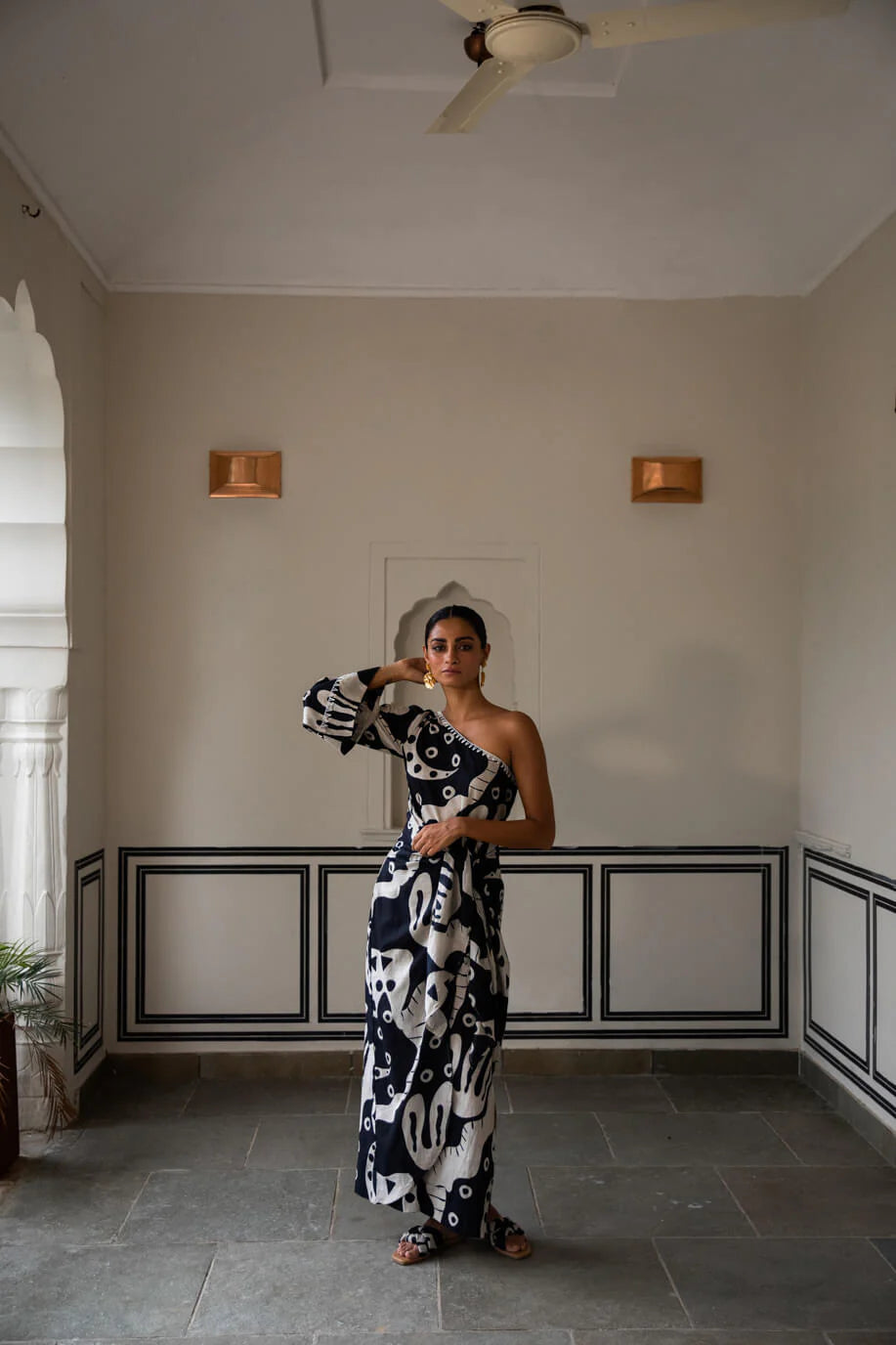 Jantar Mantar One Shoulder Dress