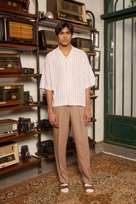 Summer Button Up - Beige