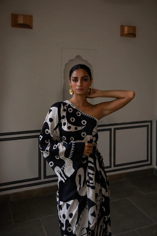 Jantar Mantar One Shoulder Dress